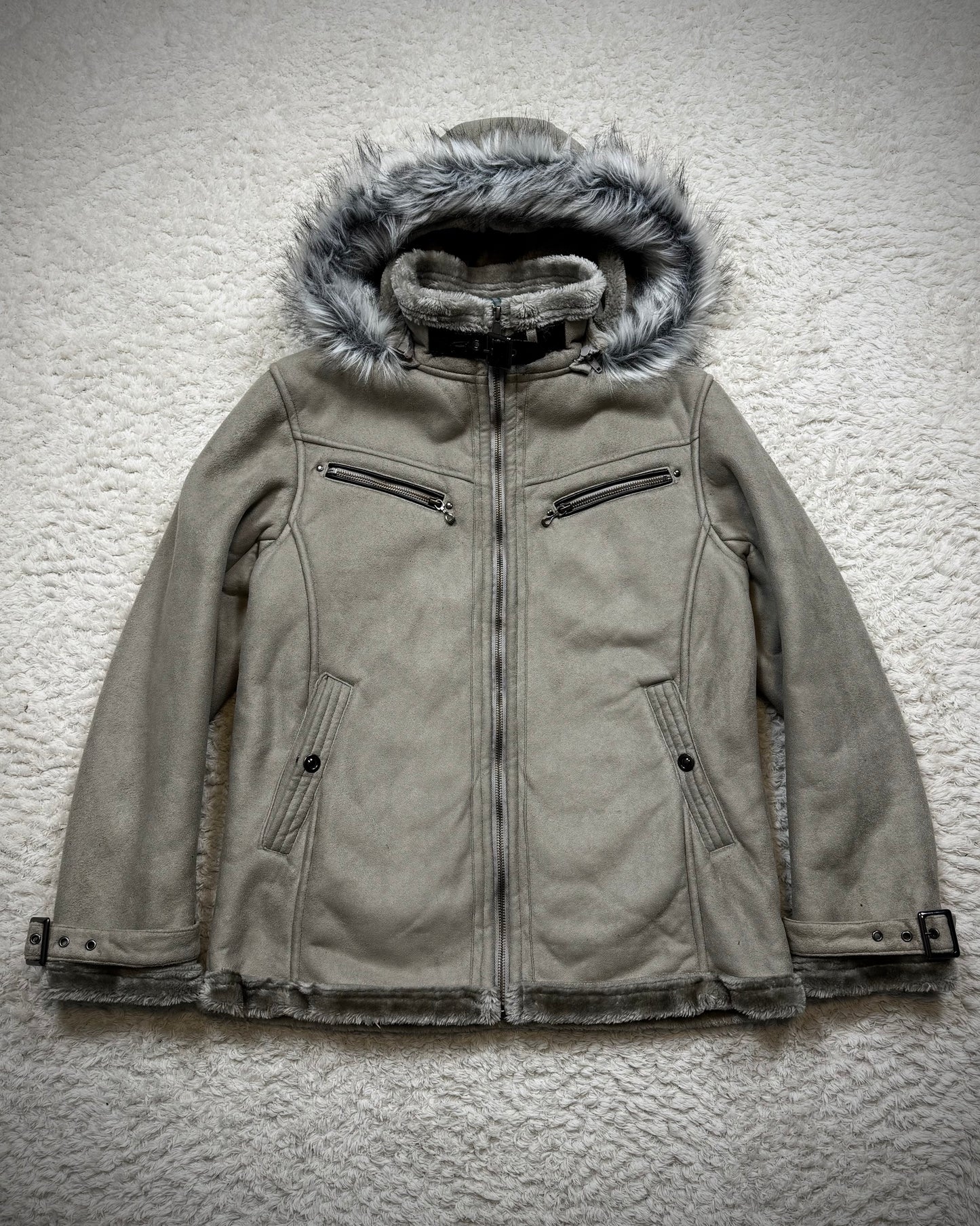 Roushatte Fur Hood Fleece Interior Jacket