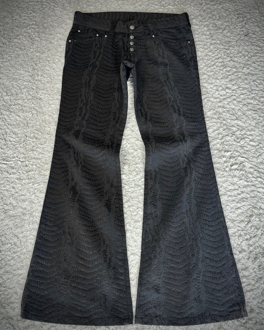 Tornado Mart Python Woven Flared Pants