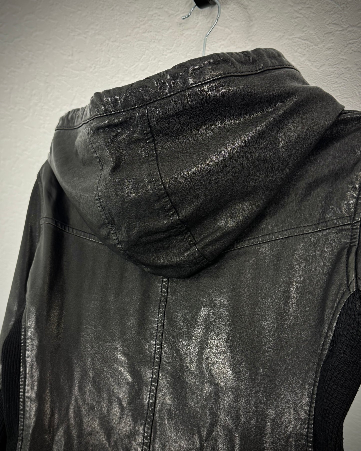 Buffalo Bobs Ninja Hooded Leather Jacket