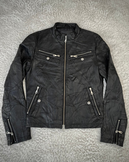 Army Of No! Scar Stitched Leather Patchwork Jacket