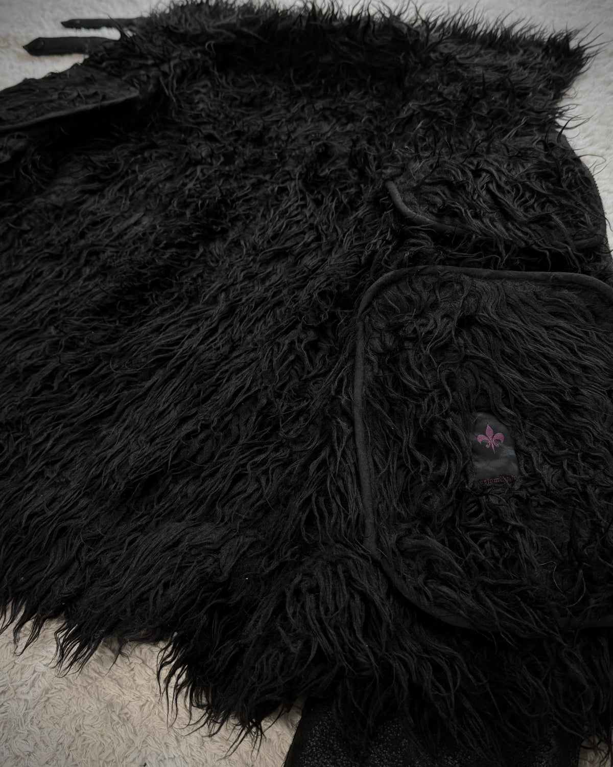 Custom Culture Luster Textured Full Fur Jacket