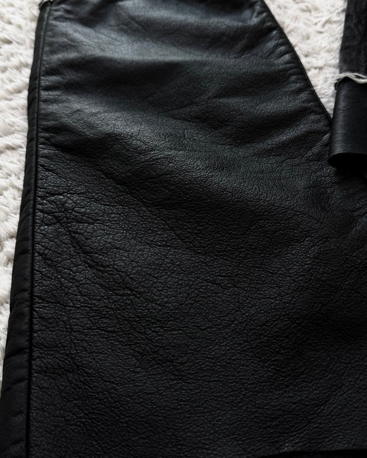 Buffalo Bobs Leather Repaired Pierced Bootcut Jeans