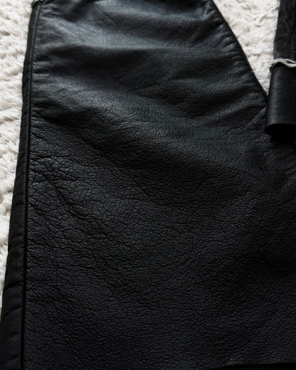 Buffalo Bobs Leather Repaired Pierced Bootcut Jeans