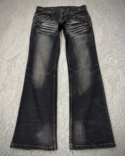 Nicole Club Whisker Washed Bootcut Denim