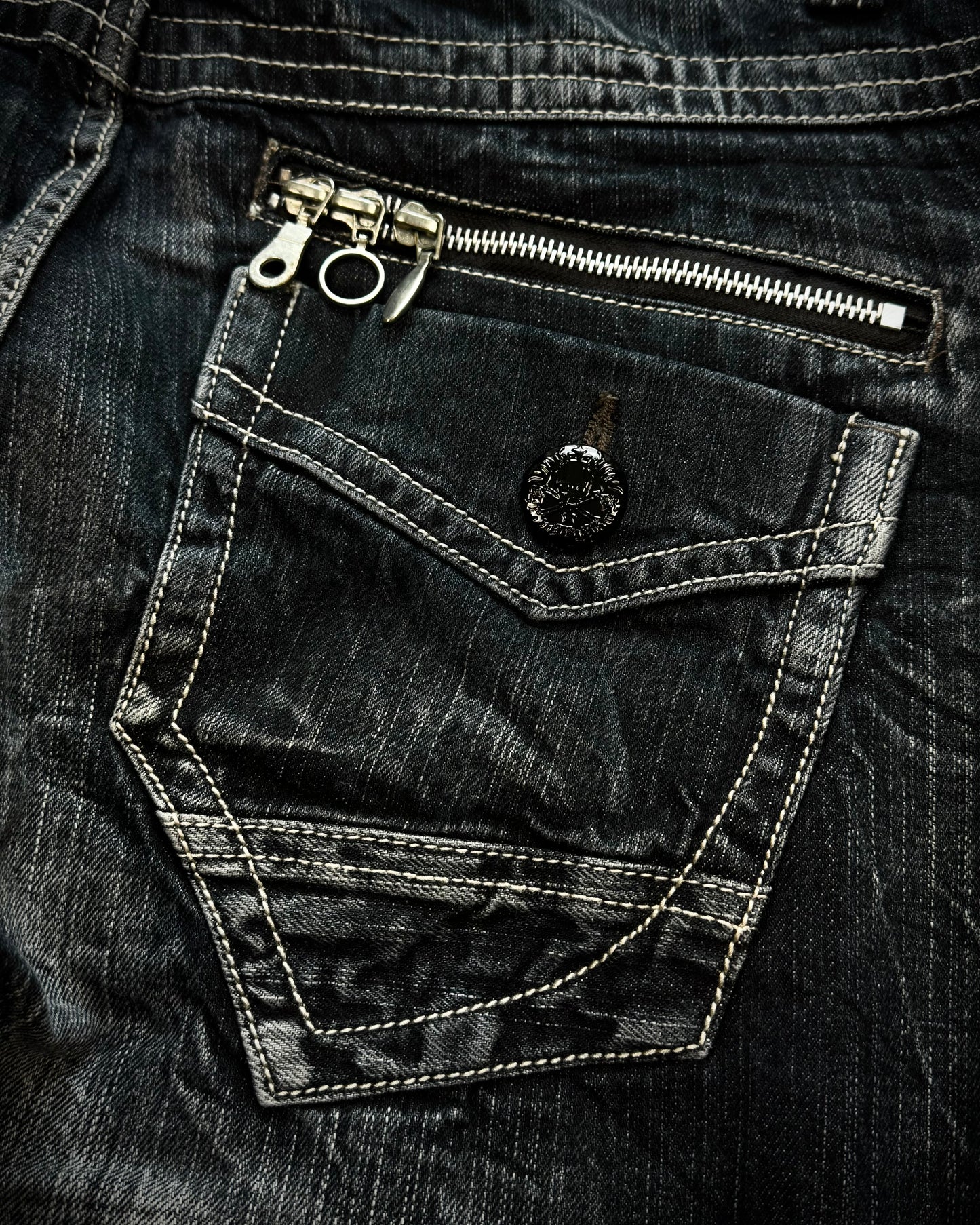 Blow By Blue Vintage Washed Flared Jeans