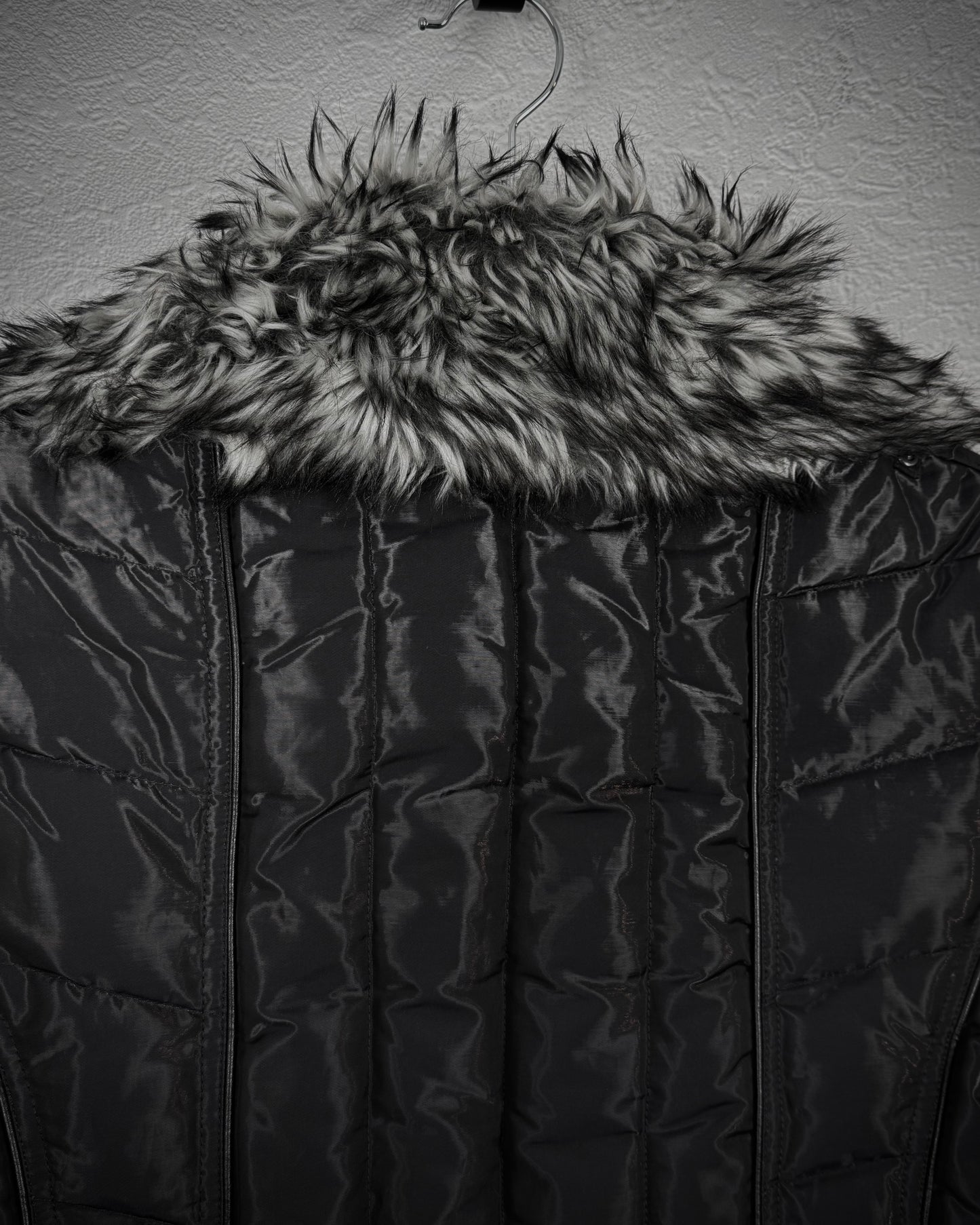 Xfrm Chunky Fur Marbled Puffer Jacket