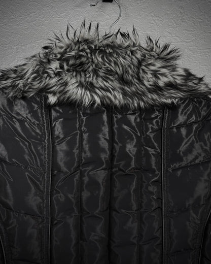 Xfrm Chunky Fur Marbled Puffer Jacket