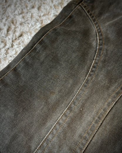 Patrick Cox Mud Washed Lace Up Flared Pants