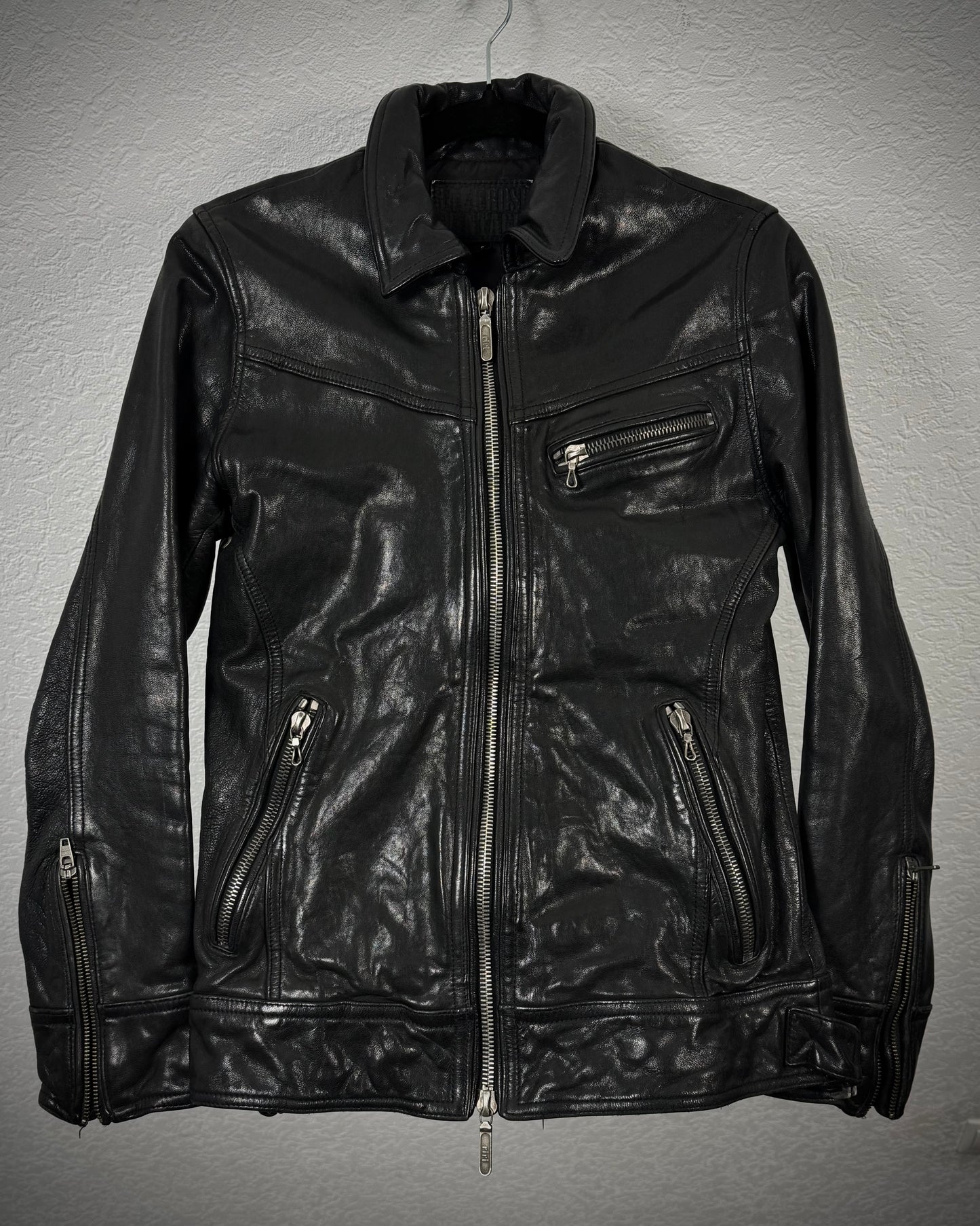 Jack Rose Quilted Goatskin Leather Jacket