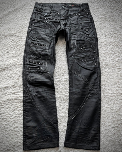 Japrag Denim Waxed Stapled Multi Panel Jeans