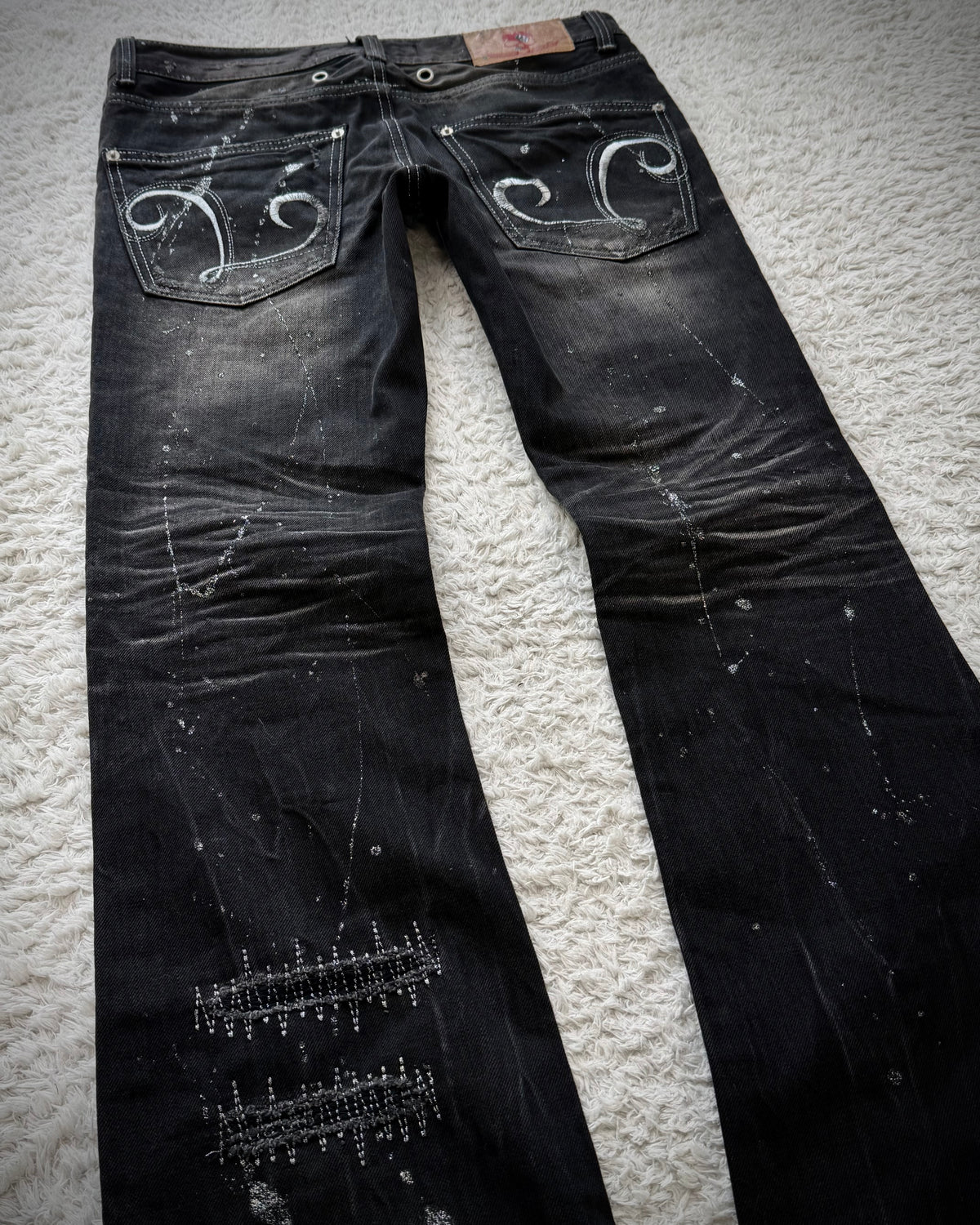 Lagust Luster Splatter Clawmarks Bootcut Jeans