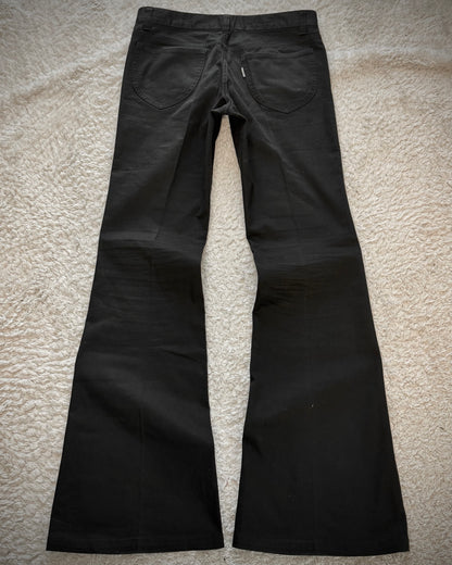 Tornado Mart Pleated Cotton Bell Bottom Flared Pants