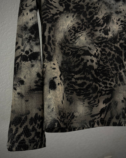 Xfrm Leopard Snakeskin Pattern Longsleeve