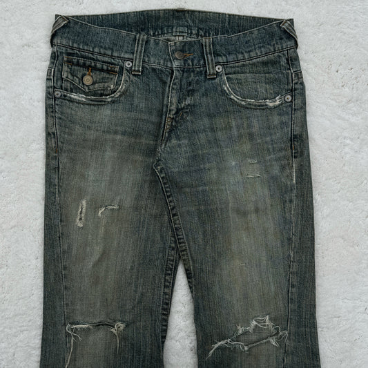 Tornado Mart Mud Washed Flared Jeans