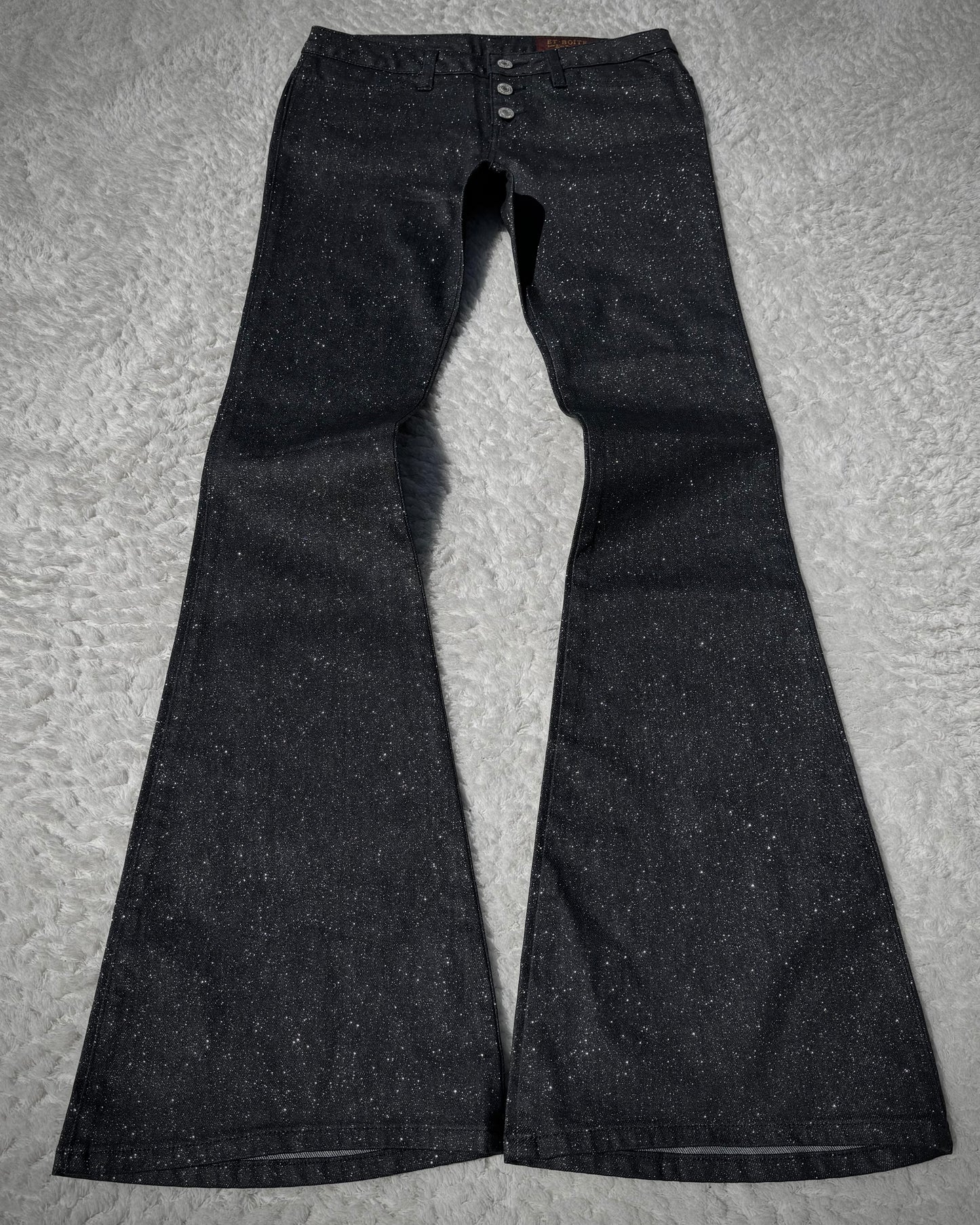 Et Boite Sparkly Flared Pants