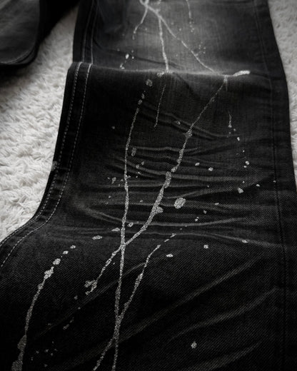 Semantic Design Silver Splatter Clawmarks Bootcut Jeans