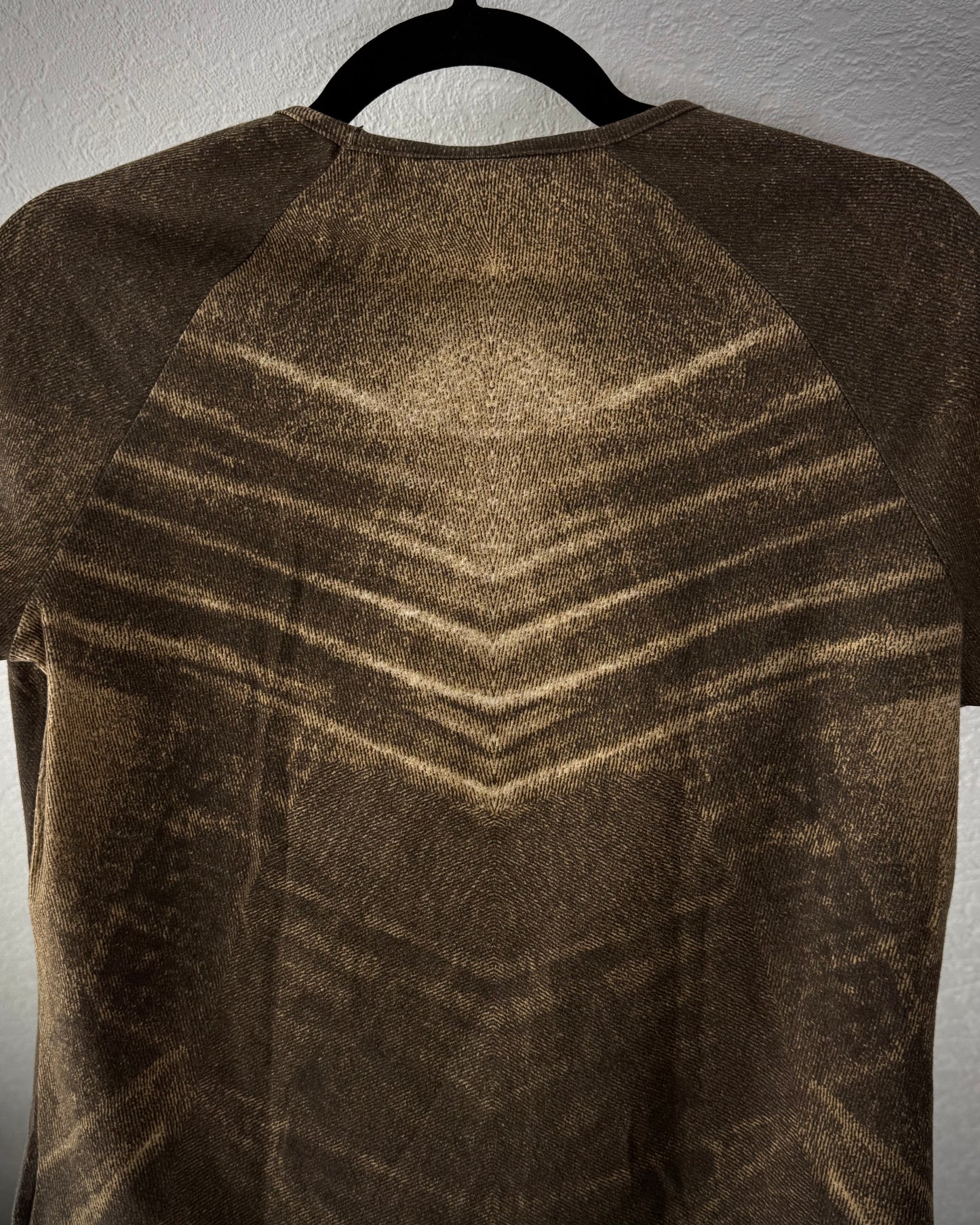 Roberto Cavalli Wood Textured Raglan T-Shirt