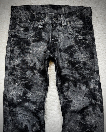 Tornado Mart Luster Ash Washed Spiral Flared Pants
