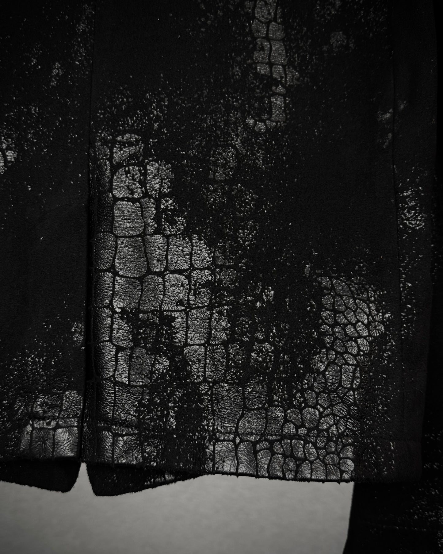 Xfrm Crocodile Waxed Blazer