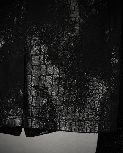 Xfrm Crocodile Waxed Blazer