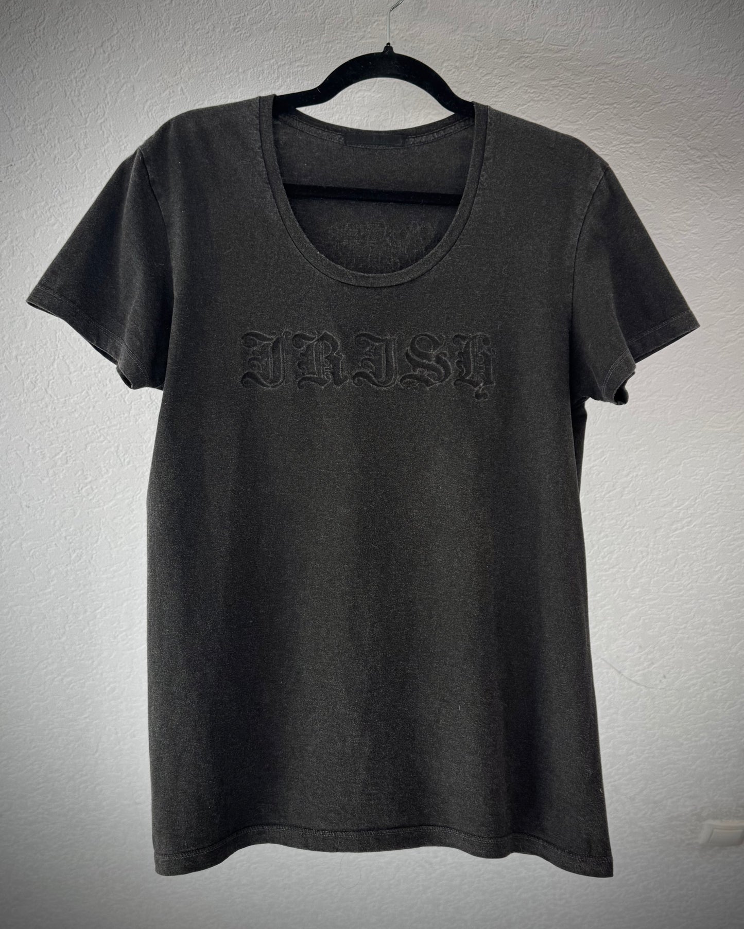 Irish Crucified Skull Luster T-Shirt