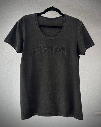 Irish Crucified Skull Luster T-Shirt