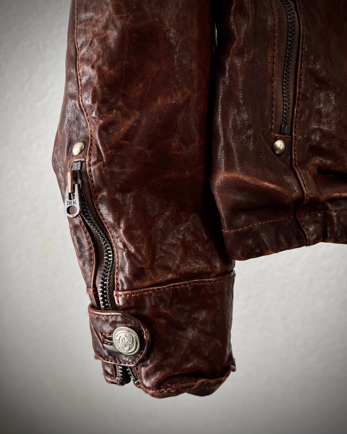 Pureté Rust Quilted Leather Jacket