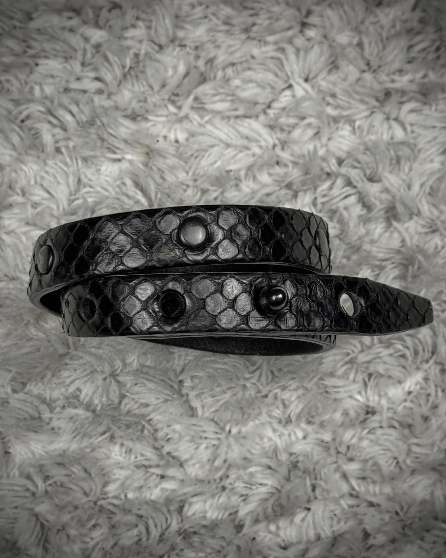 Decade Double Layered Python Bracelet