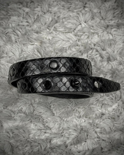 Decade Double Layered Python Bracelet