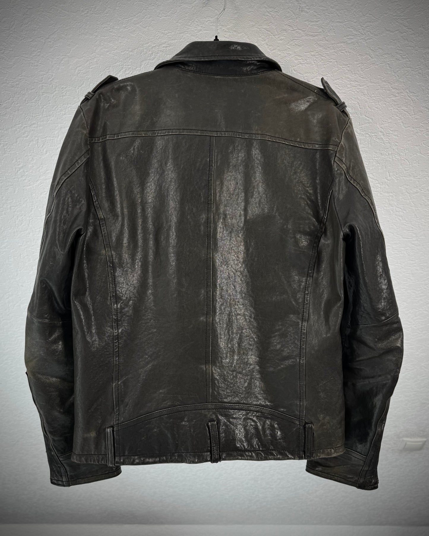 Custom Culture Textured Leather Jacket