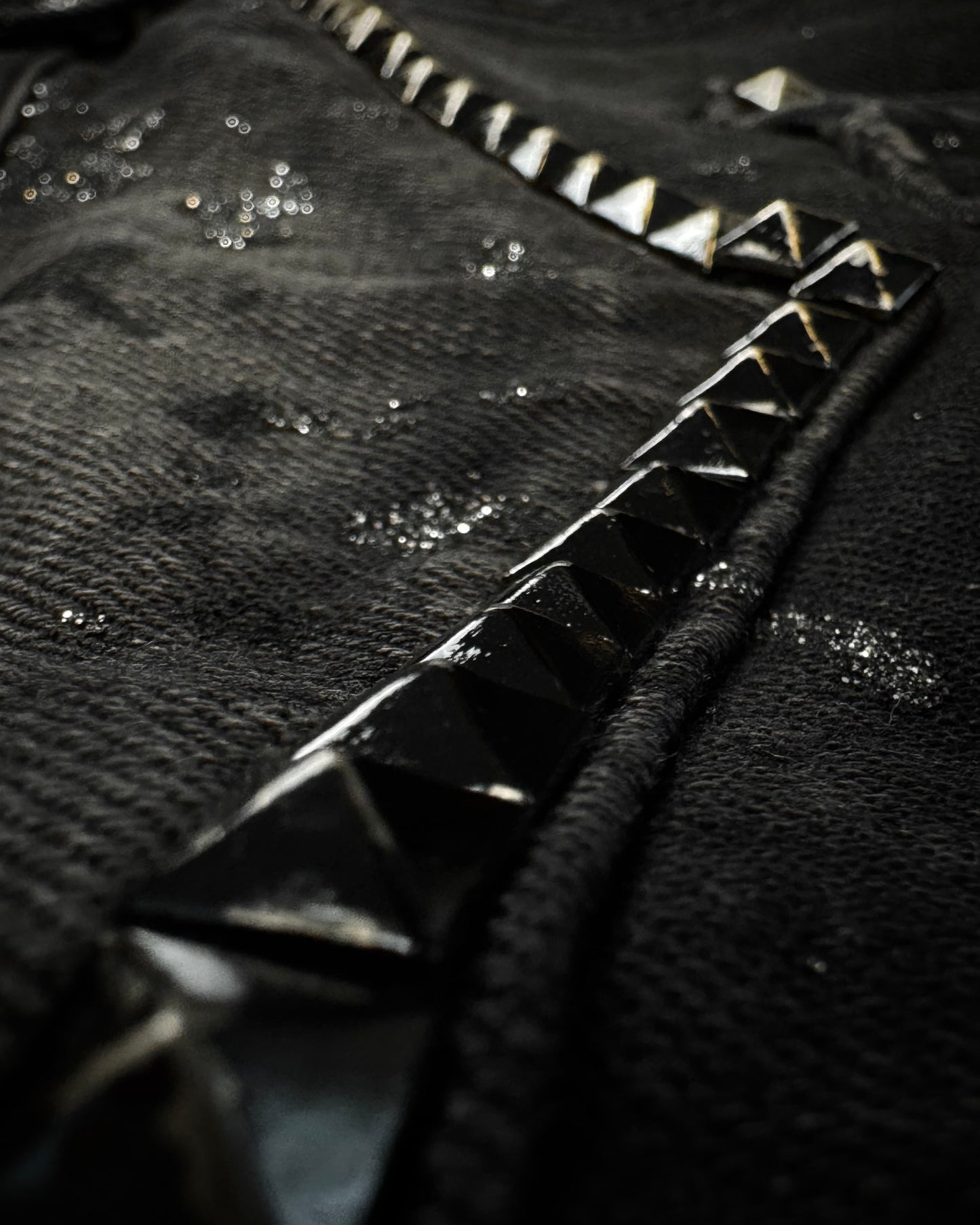 Laugst Studded Silver Splatter Bootcut Jeans