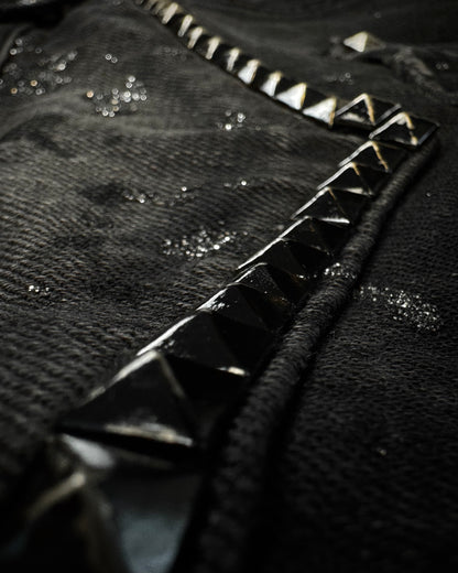 Laugst Studded Silver Splatter Bootcut Jeans