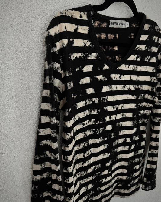 Buffalo Bobs Splatter Striped Longsleeve Shirt
