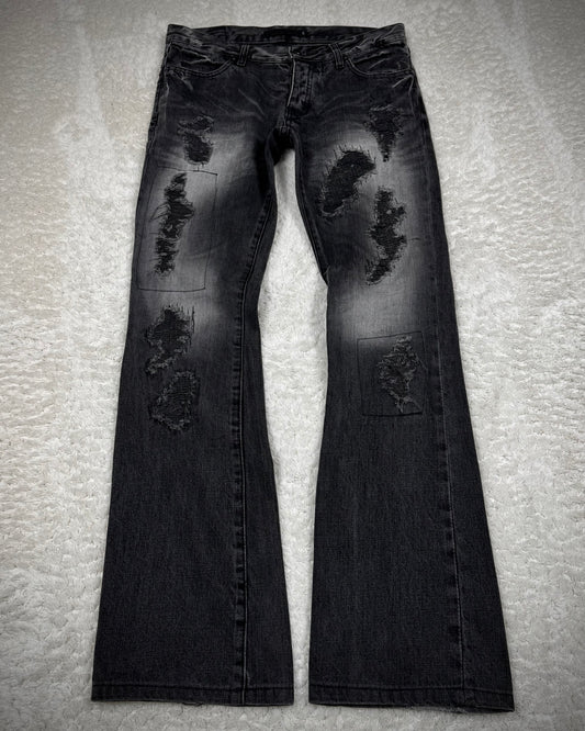 Fuga Repaired Distressing Bootcut Jeans