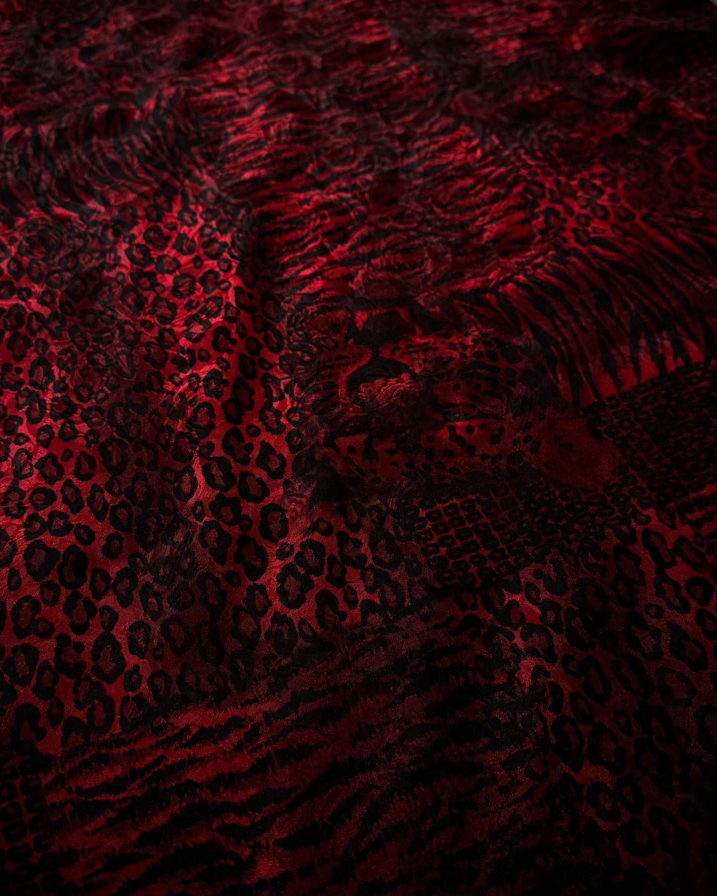 Crimson Wildcat Pattern Stole
