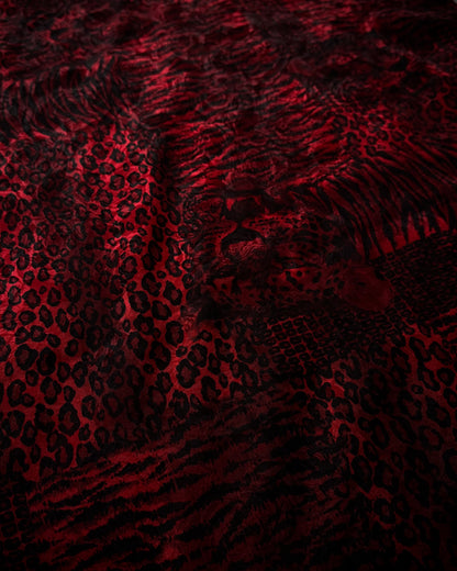 Crimson Wildcat Pattern Stole