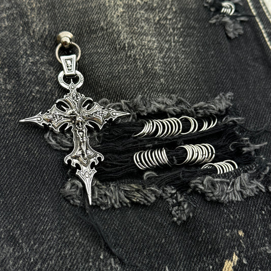 Tornado Mart Pierced Flared Jeans