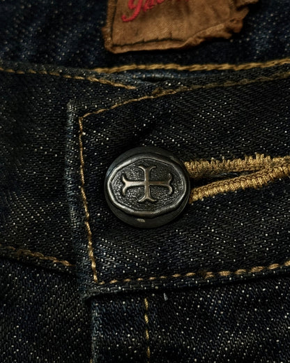 Jack Rose Clawmarks Coated Flared Jeans