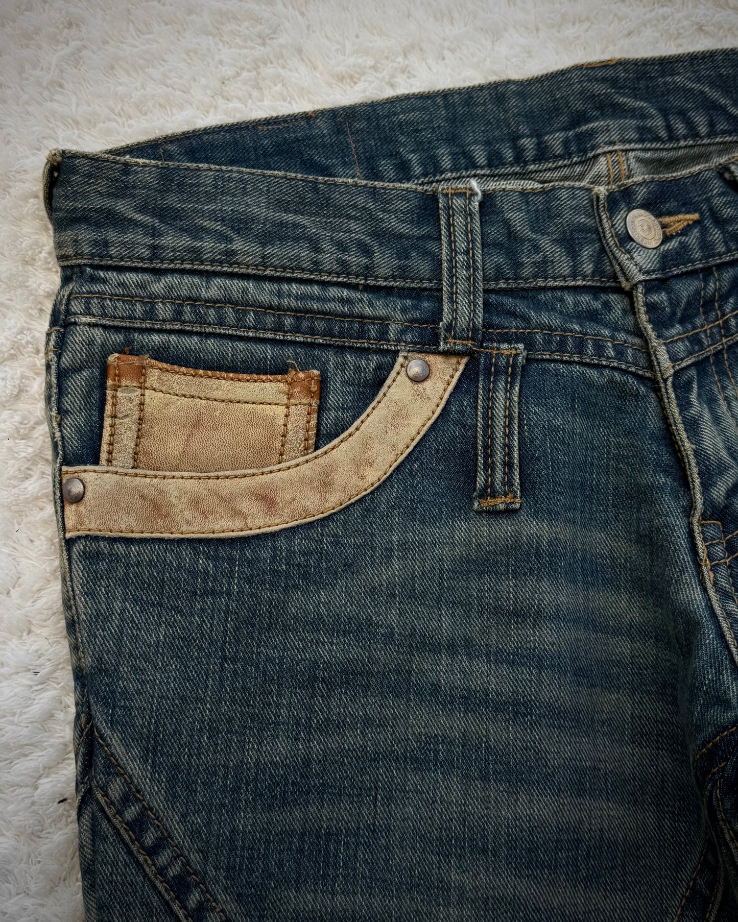Tornado Mart Sample Mud Washed Flared Jeans