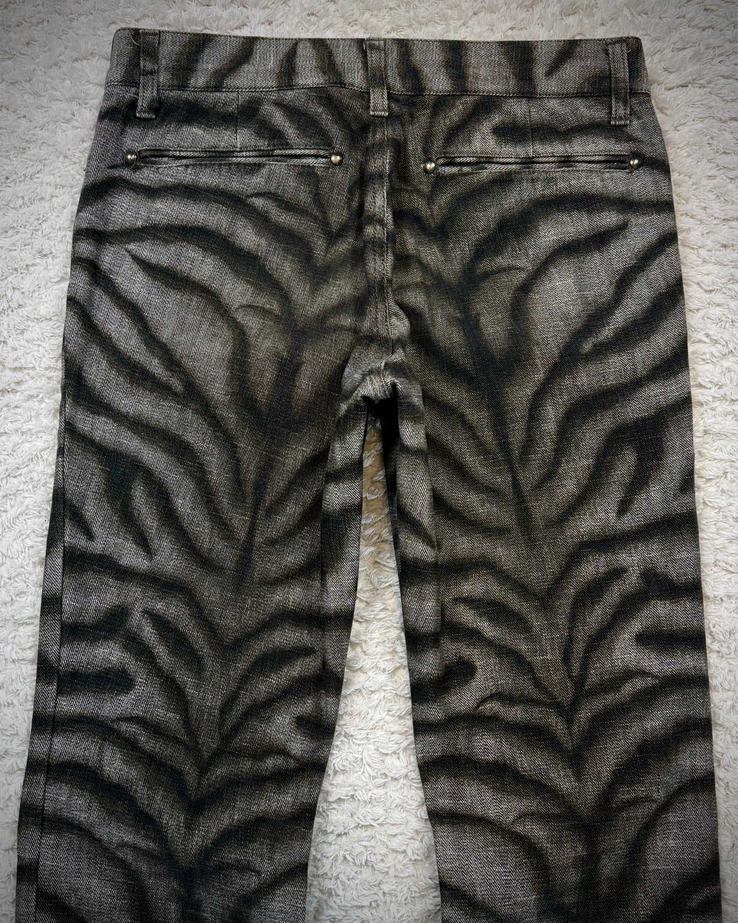 5351 Pour Les Hommes Zebra Washed Bootcut Pants