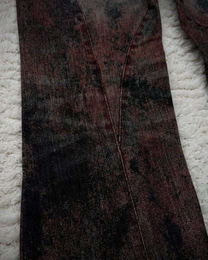 Schlüssel Blood Washed Snake Hardware Bootcut Pants
