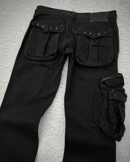 Semantic Design Studded Flared Cargo Pants