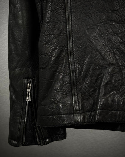 CAV-000 Chained Full-Grain Leather Jacket