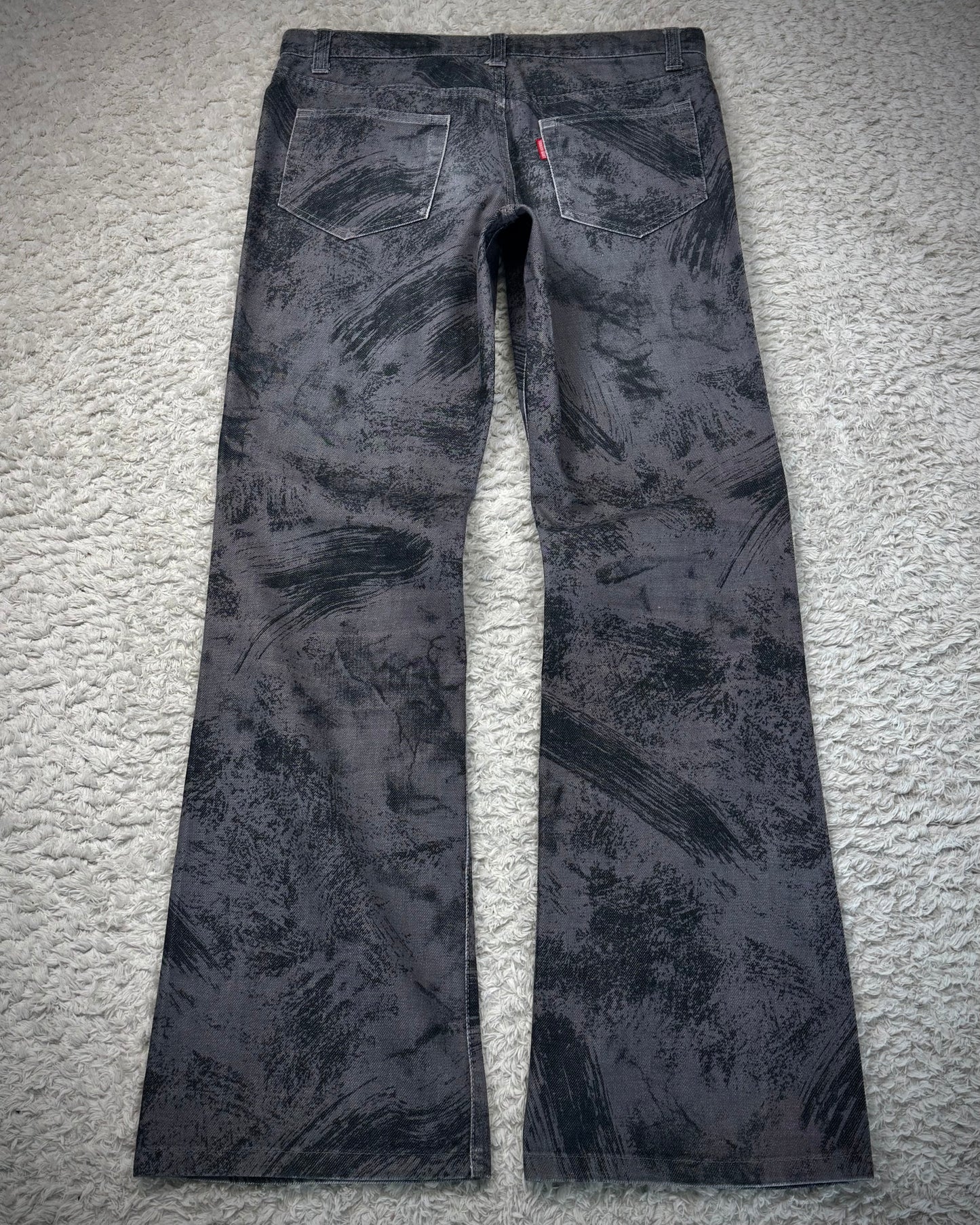 Tornado Mart Charcoal Washed Flared Pants