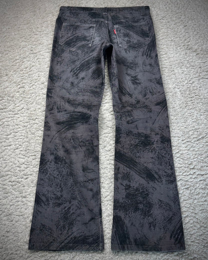 Tornado Mart Charcoal Washed Flared Pants