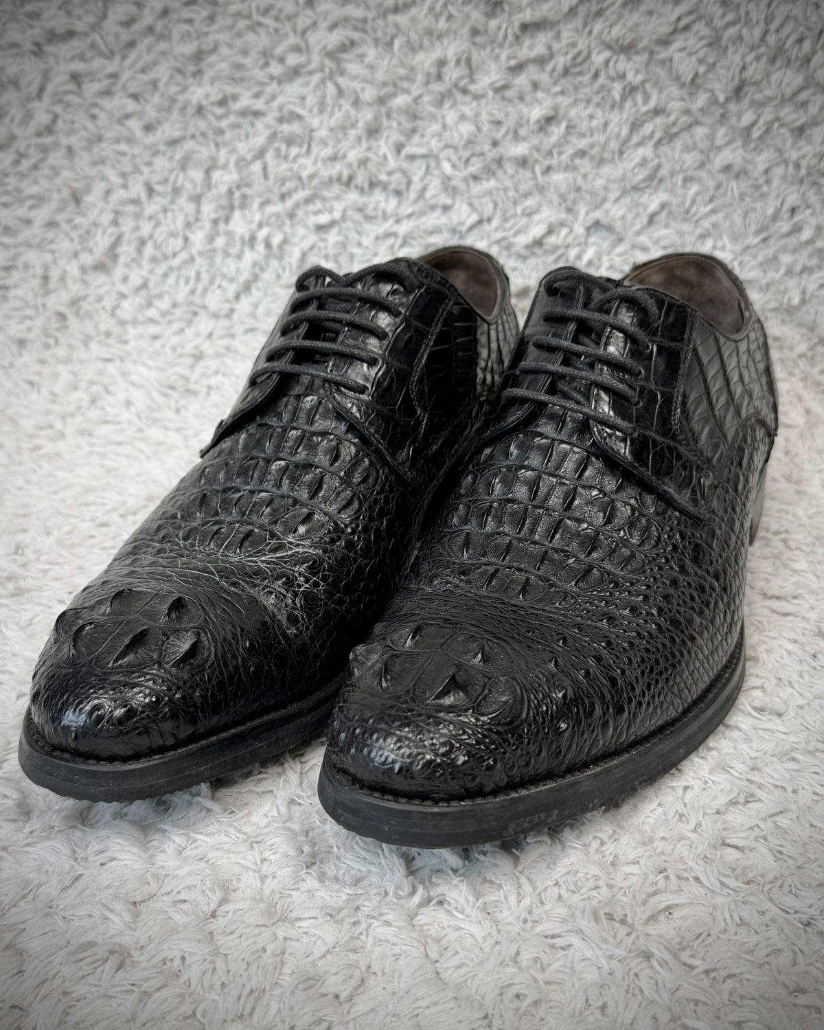 Boss Sunwen Depth Sculpted Crocodile Leather Dress Boots