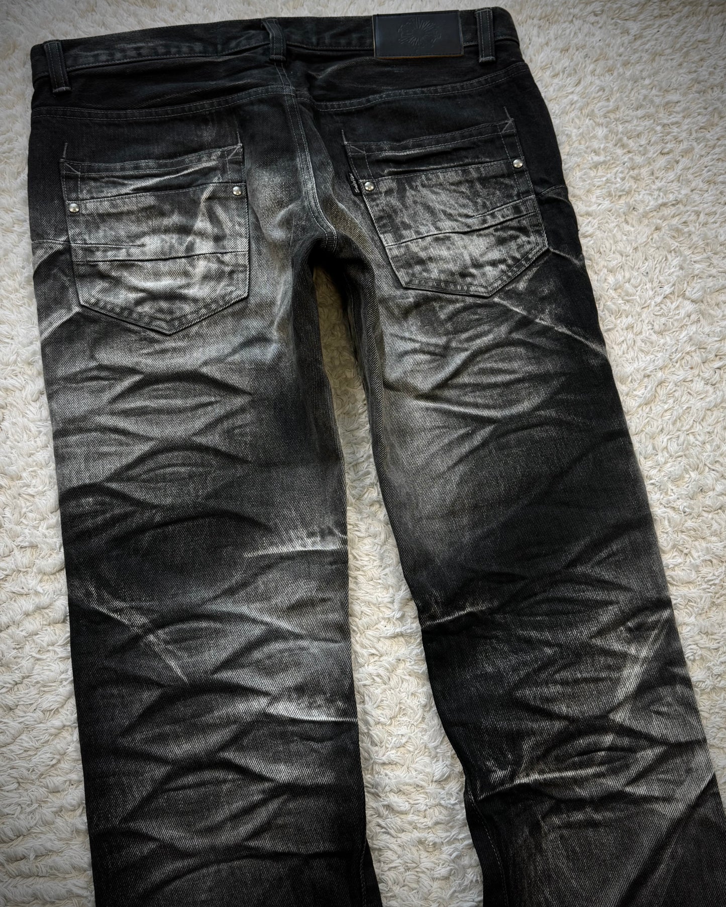 Tornado Mart Clawmarks Washed Spiral Cut Jeans