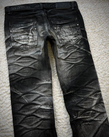 Tornado Mart Clawmarks Washed Spiral Cut Jeans