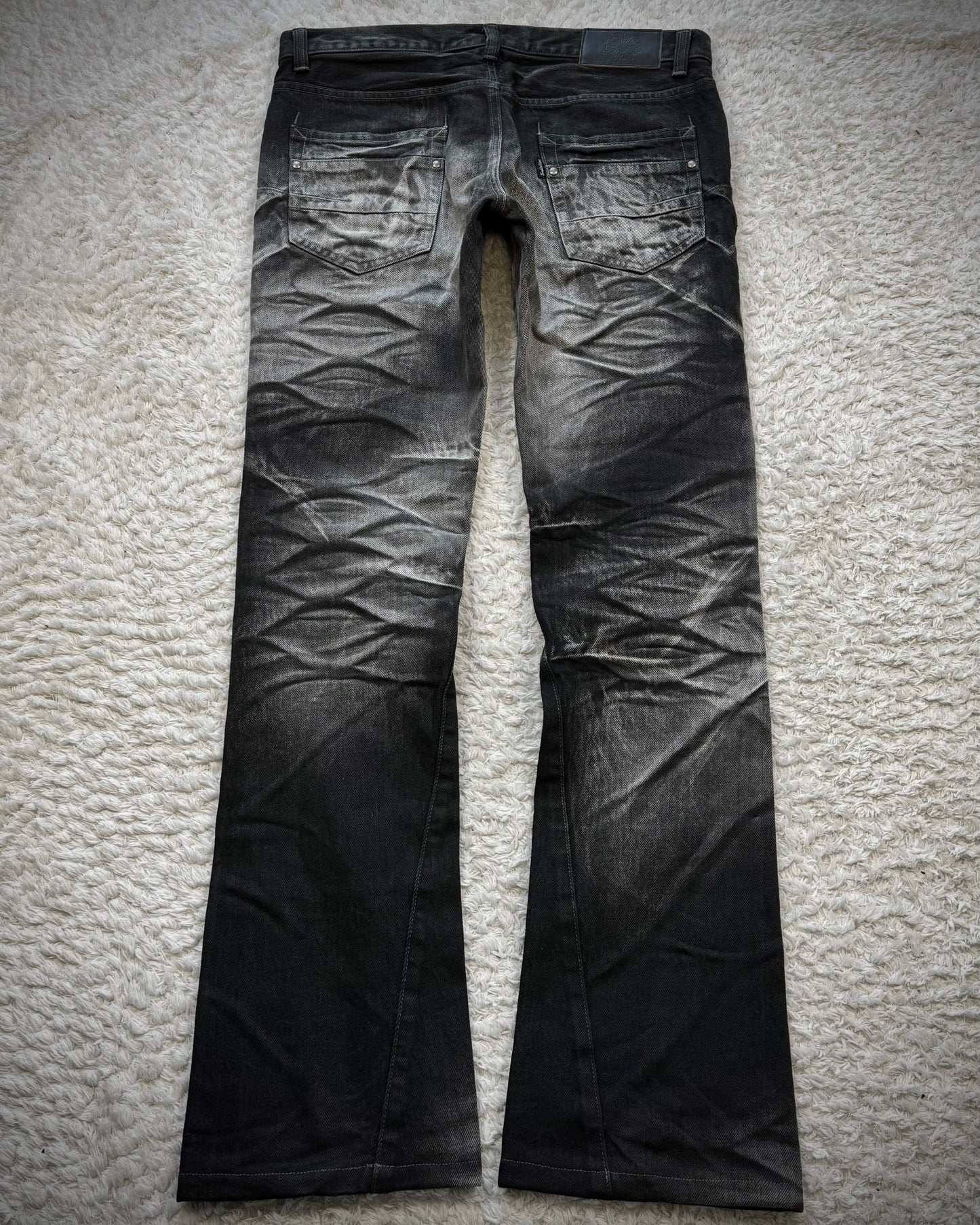 Tornado Mart Clawmarks Washed Spiral Cut Jeans