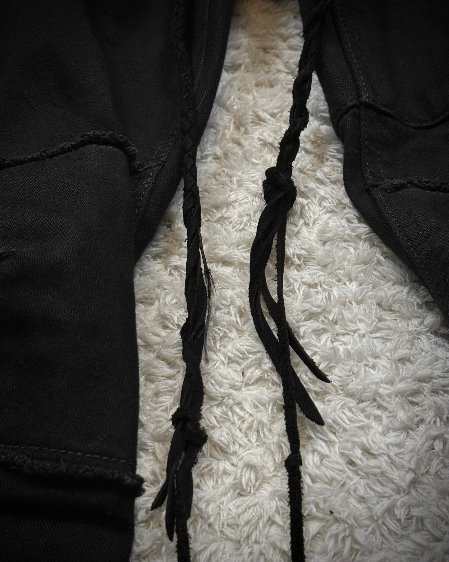 IfSixWasNine Zebra Lace Up Slim Bootcut Pants